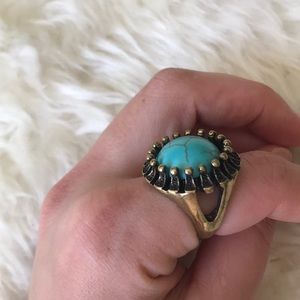 American Eagle - Turquoise Statement Ring